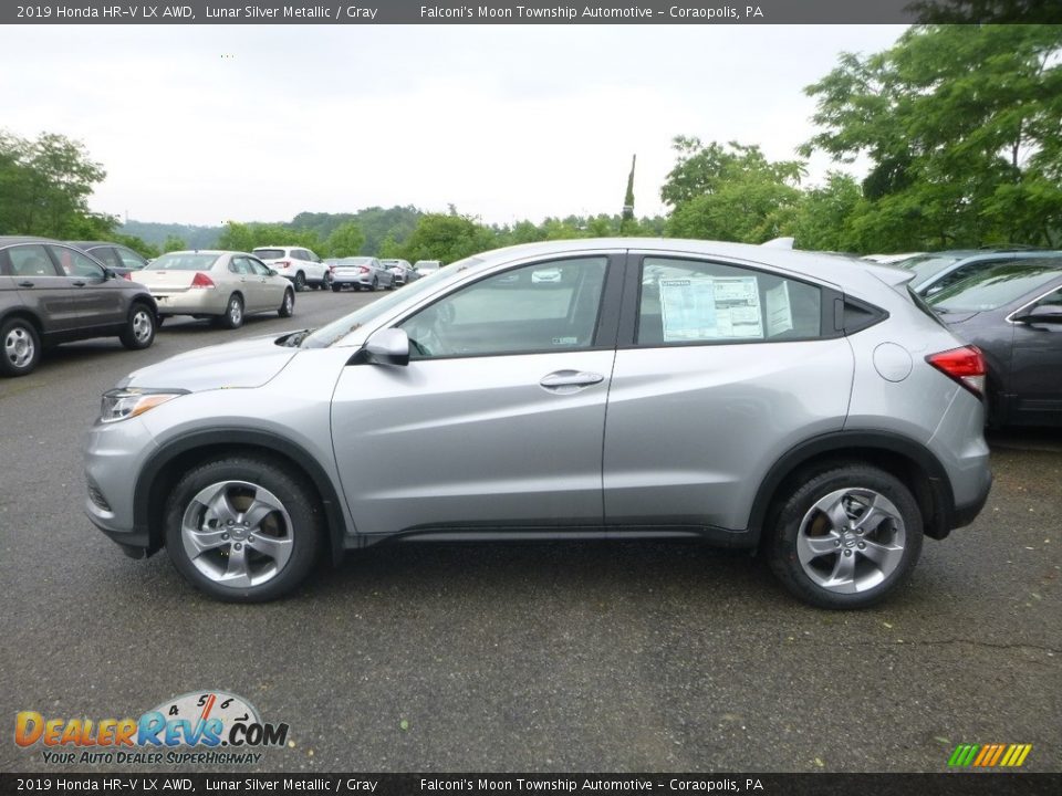 2019 Honda HR-V LX AWD Lunar Silver Metallic / Gray Photo #2