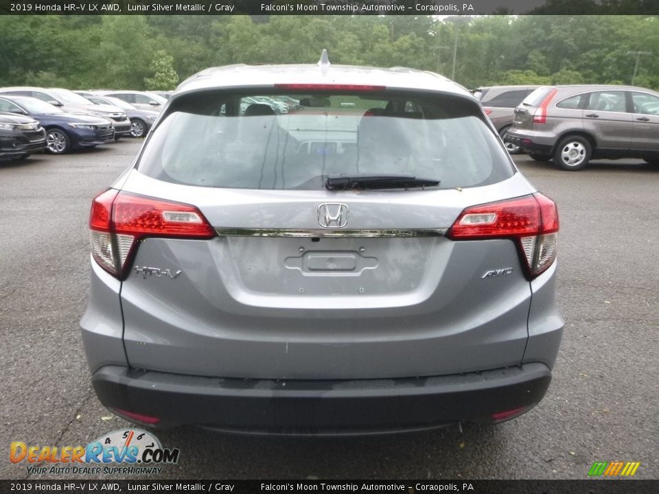 2019 Honda HR-V LX AWD Lunar Silver Metallic / Gray Photo #4