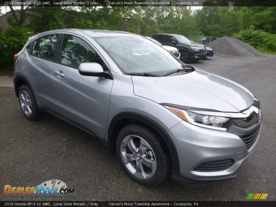 2019 Honda HR-V LX AWD Lunar Silver Metallic / Gray Photo #6