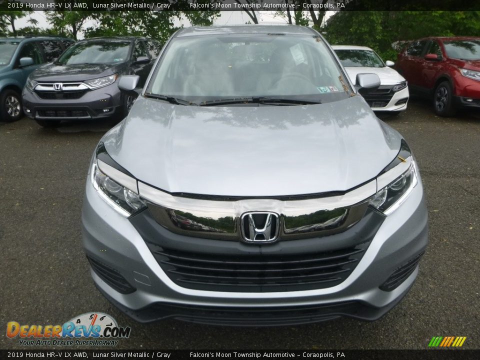 2019 Honda HR-V LX AWD Lunar Silver Metallic / Gray Photo #7