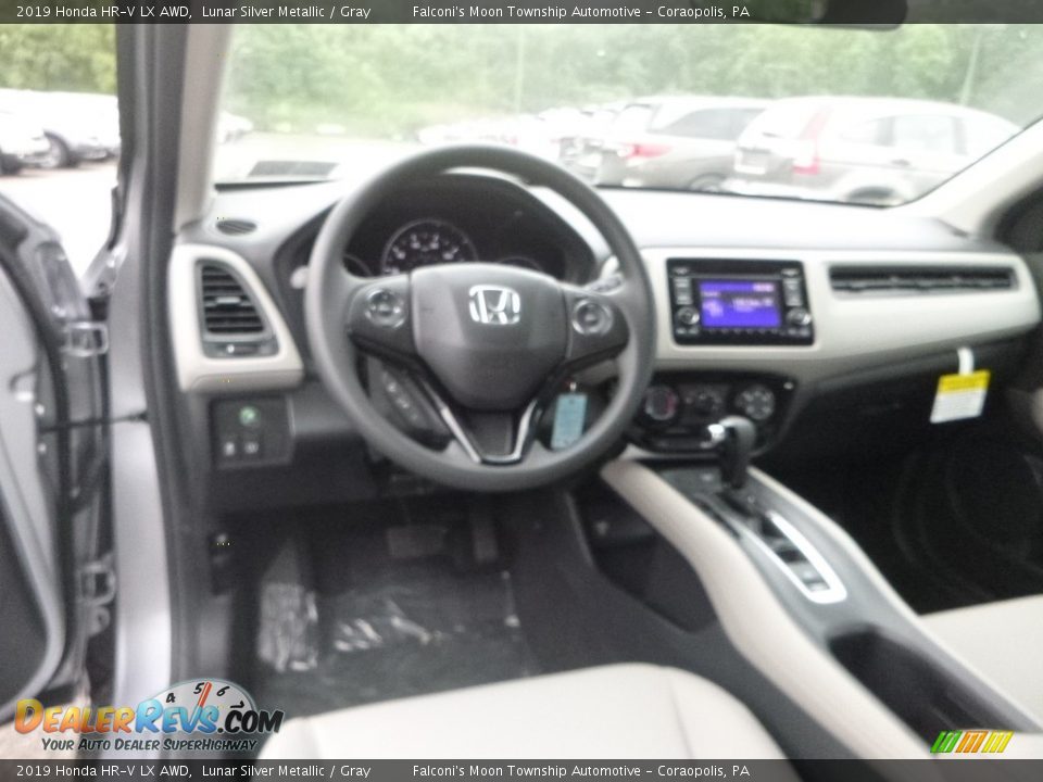 2019 Honda HR-V LX AWD Lunar Silver Metallic / Gray Photo #10