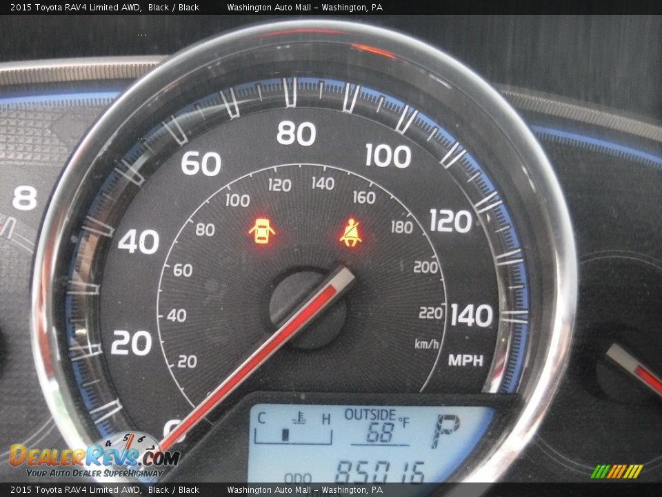 2015 Toyota RAV4 Limited AWD Black / Black Photo #28