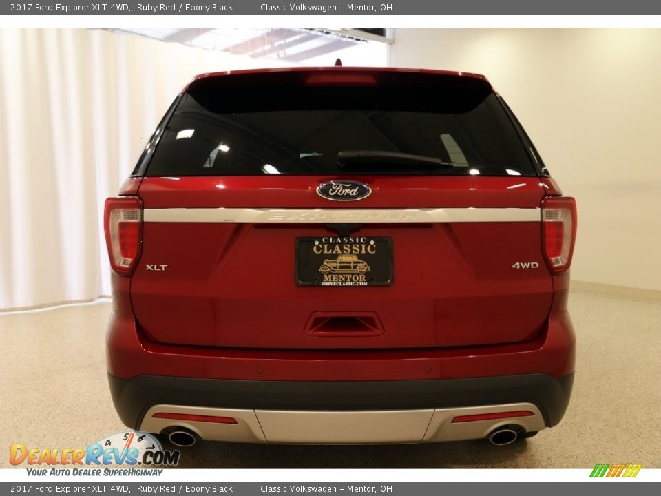 2017 Ford Explorer XLT 4WD Ruby Red / Ebony Black Photo #20