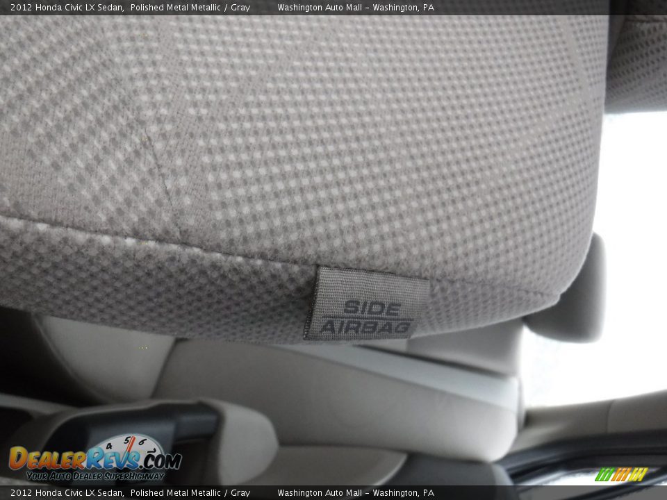 2012 Honda Civic LX Sedan Polished Metal Metallic / Gray Photo #13