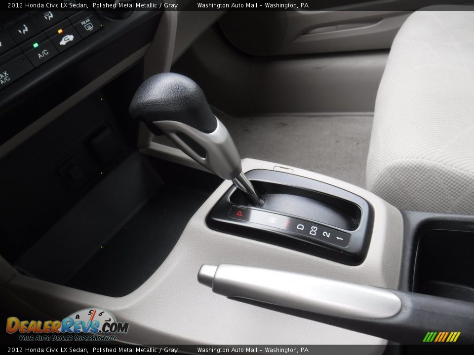 2012 Honda Civic LX Sedan Polished Metal Metallic / Gray Photo #14