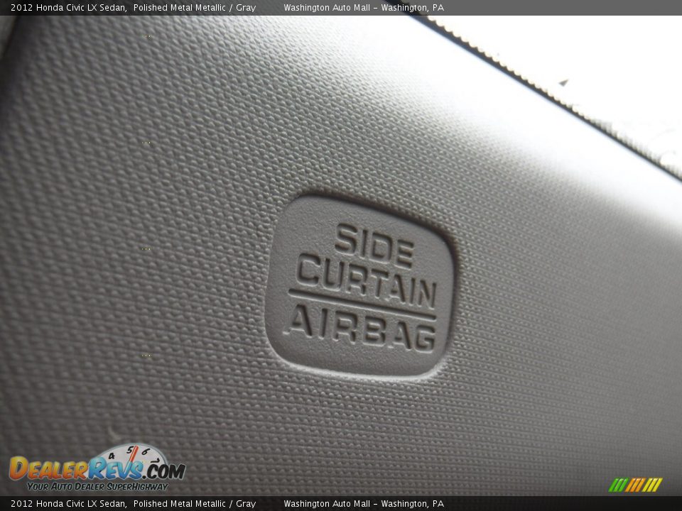 2012 Honda Civic LX Sedan Polished Metal Metallic / Gray Photo #16