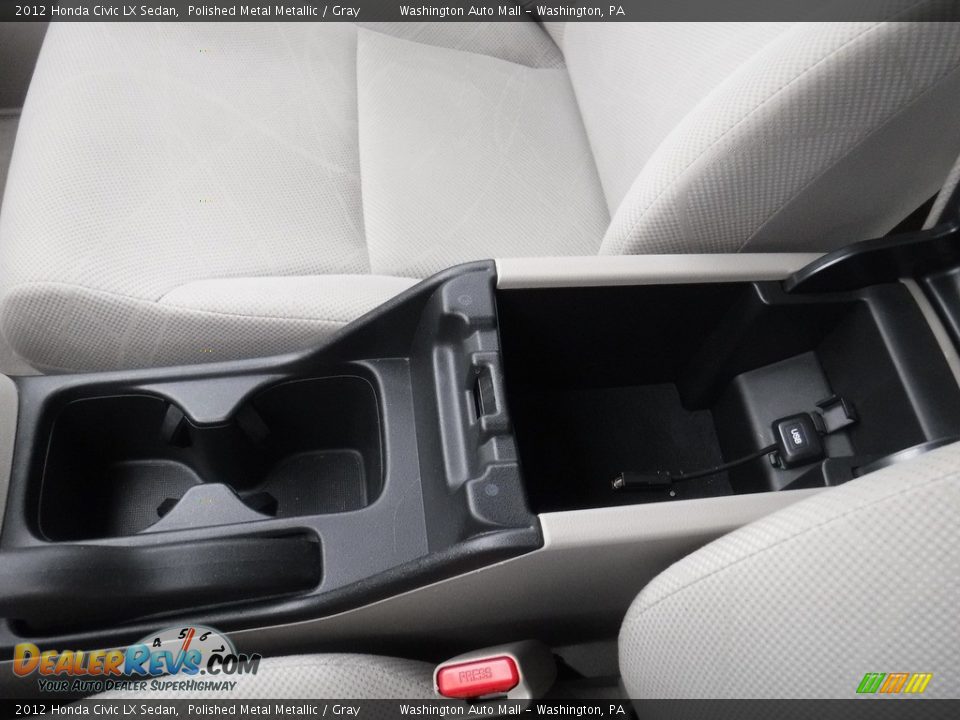 2012 Honda Civic LX Sedan Polished Metal Metallic / Gray Photo #20