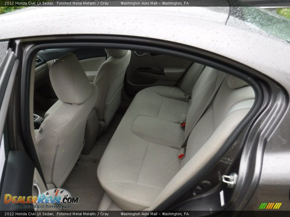 2012 Honda Civic LX Sedan Polished Metal Metallic / Gray Photo #21