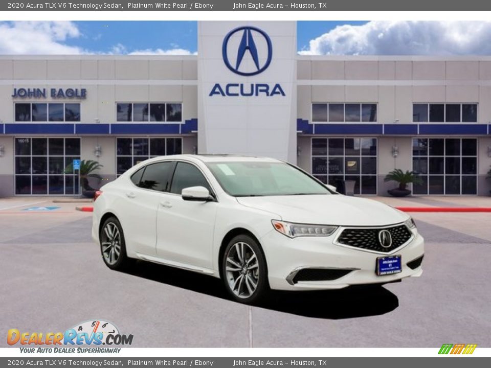 2020 Acura TLX V6 Technology Sedan Platinum White Pearl / Ebony Photo #1