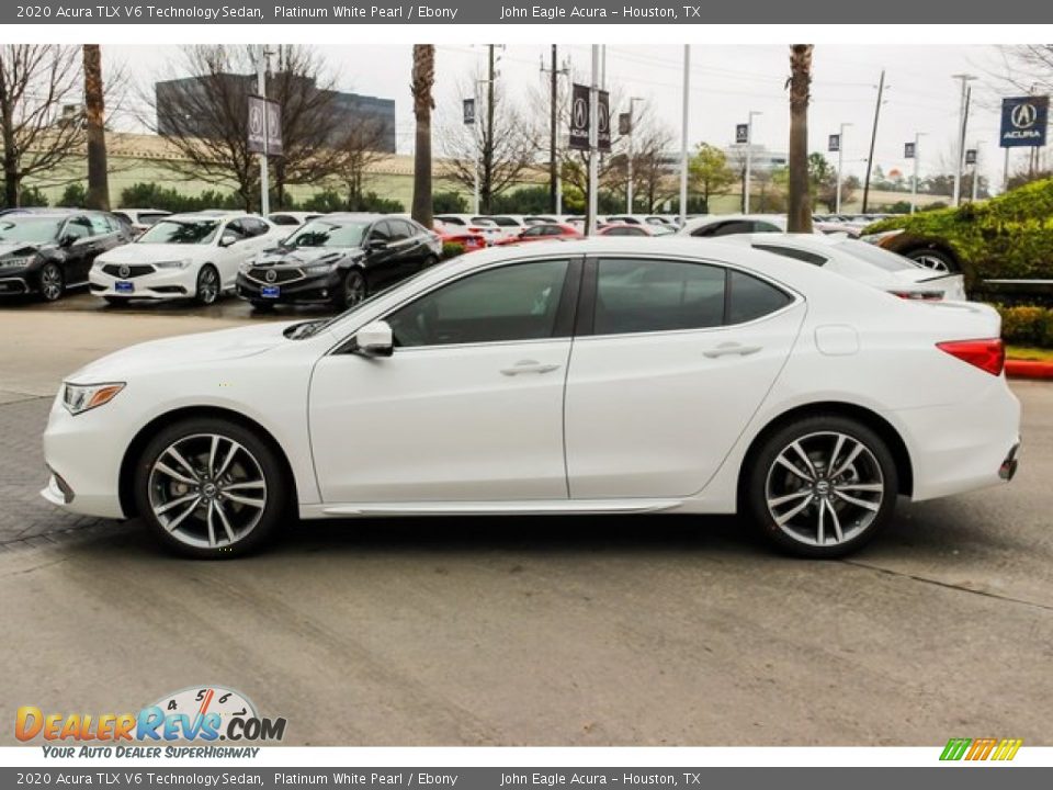 2020 Acura TLX V6 Technology Sedan Platinum White Pearl / Ebony Photo #4