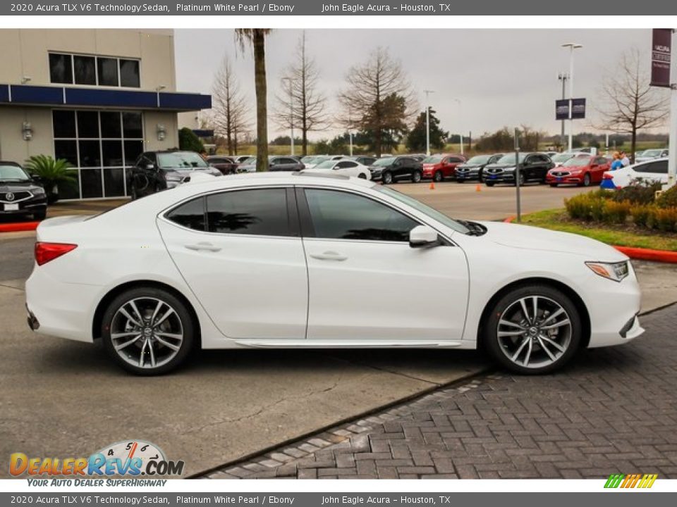 2020 Acura TLX V6 Technology Sedan Platinum White Pearl / Ebony Photo #8