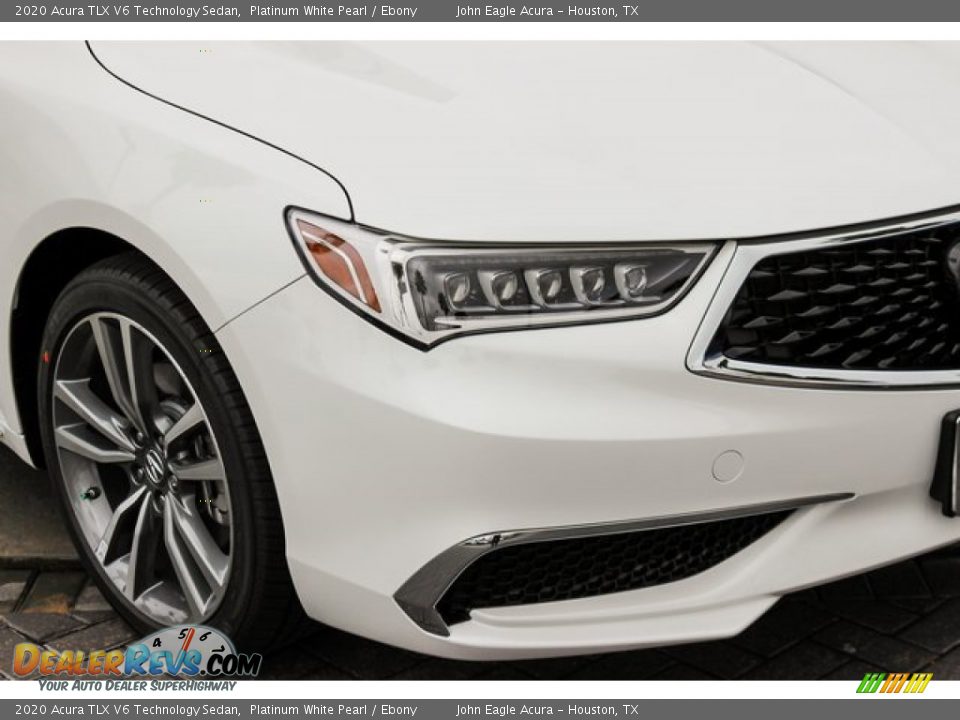 2020 Acura TLX V6 Technology Sedan Platinum White Pearl / Ebony Photo #9