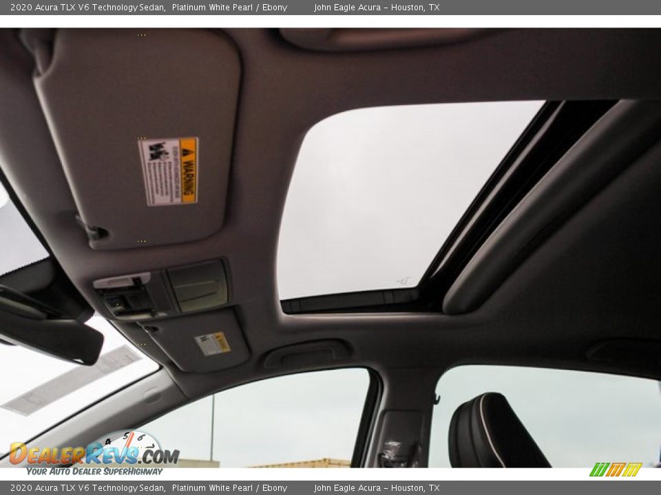 2020 Acura TLX V6 Technology Sedan Platinum White Pearl / Ebony Photo #13