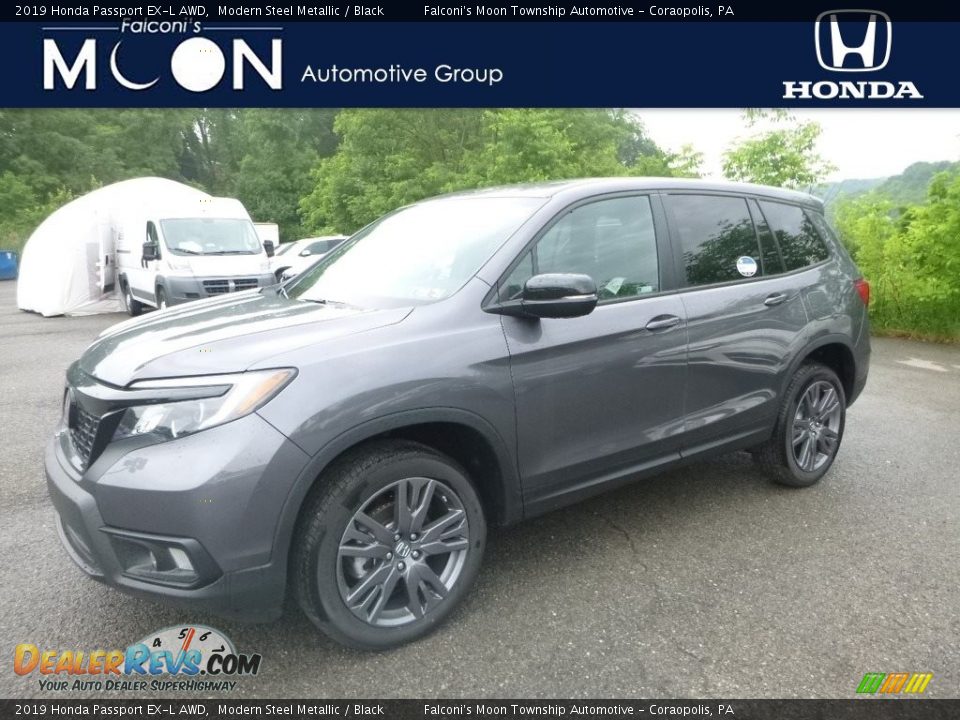 2019 Honda Passport EX-L AWD Modern Steel Metallic / Black Photo #1