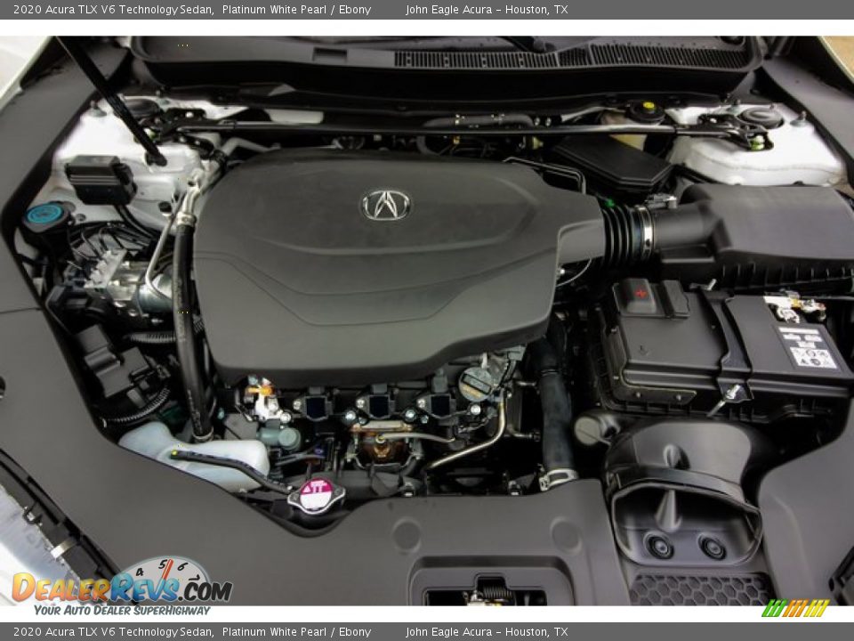 2020 Acura TLX V6 Technology Sedan Platinum White Pearl / Ebony Photo #23