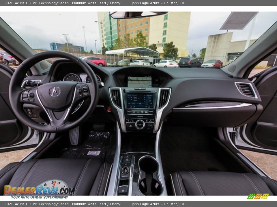 2020 Acura TLX V6 Technology Sedan Platinum White Pearl / Ebony Photo #24