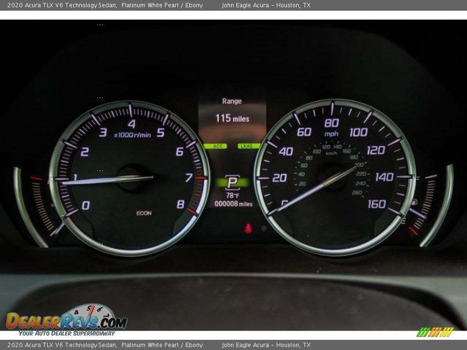 2020 Acura TLX V6 Technology Sedan Platinum White Pearl / Ebony Photo #31