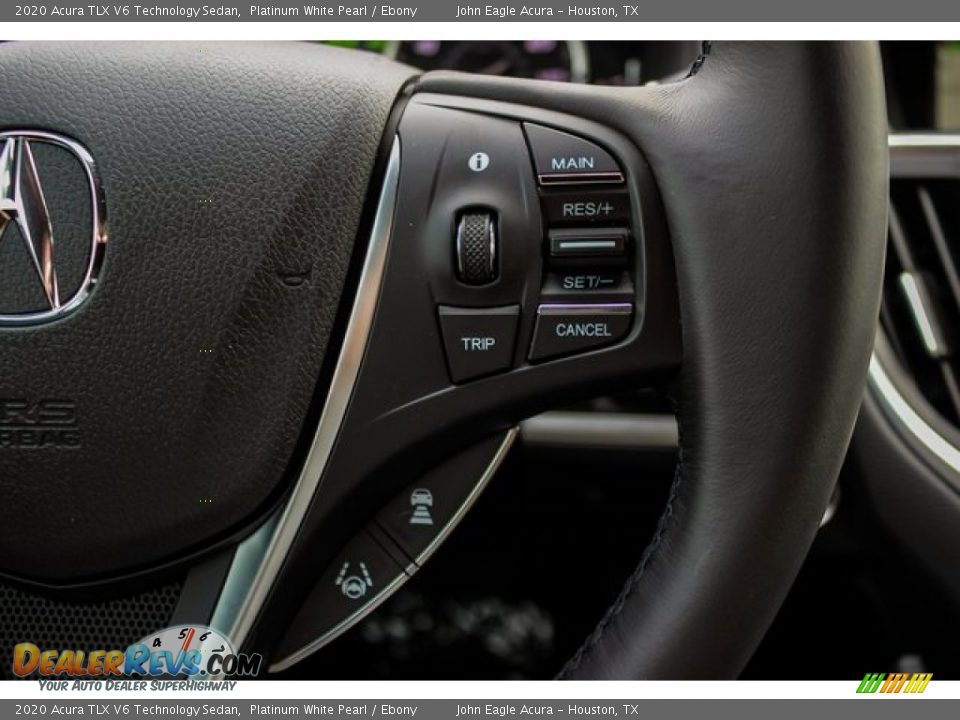 2020 Acura TLX V6 Technology Sedan Platinum White Pearl / Ebony Photo #32