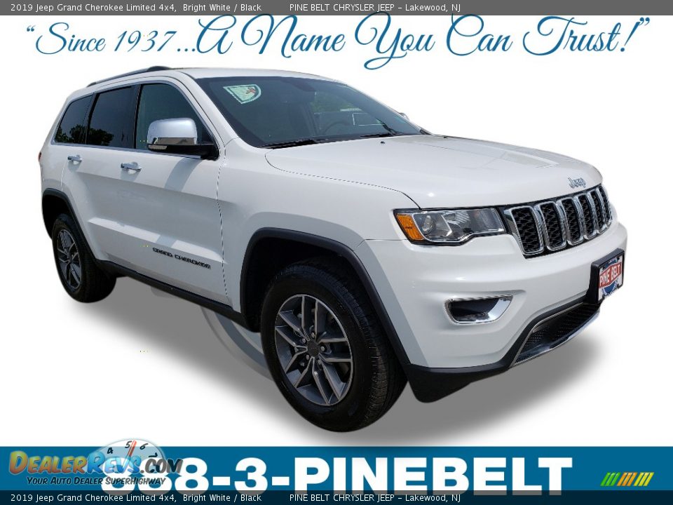 2019 Jeep Grand Cherokee Limited 4x4 Bright White / Black Photo #1