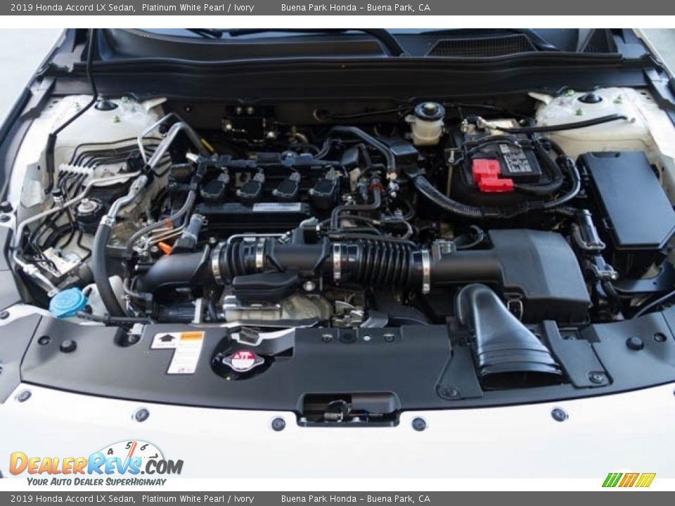 2019 Honda Accord LX Sedan Platinum White Pearl / Ivory Photo #27