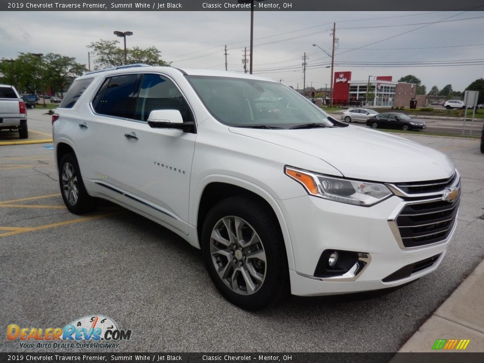 2019 Chevrolet Traverse Premier Summit White / Jet Black Photo #3