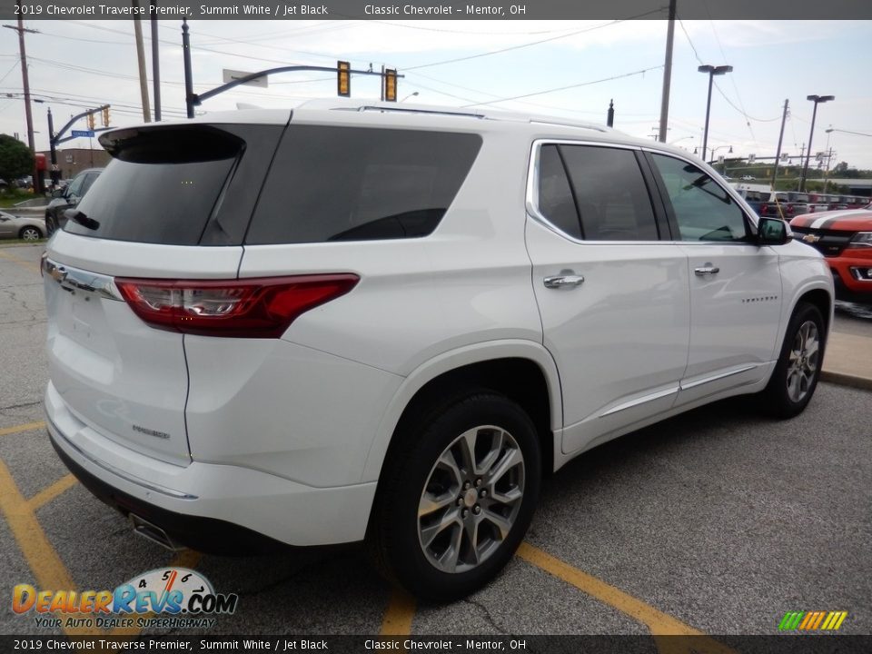 2019 Chevrolet Traverse Premier Summit White / Jet Black Photo #4