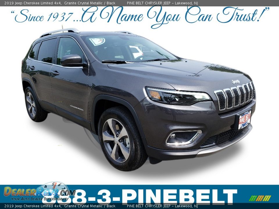 2019 Jeep Cherokee Limited 4x4 Granite Crystal Metallic / Black Photo #1