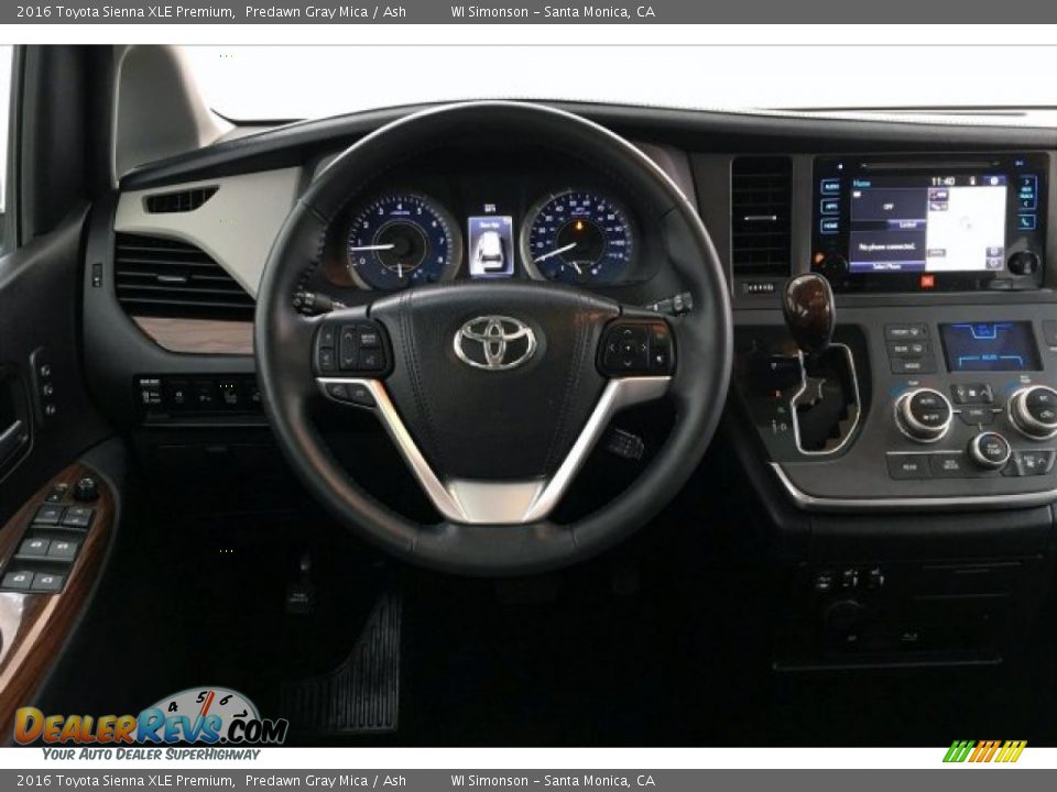 2016 Toyota Sienna XLE Premium Predawn Gray Mica / Ash Photo #4