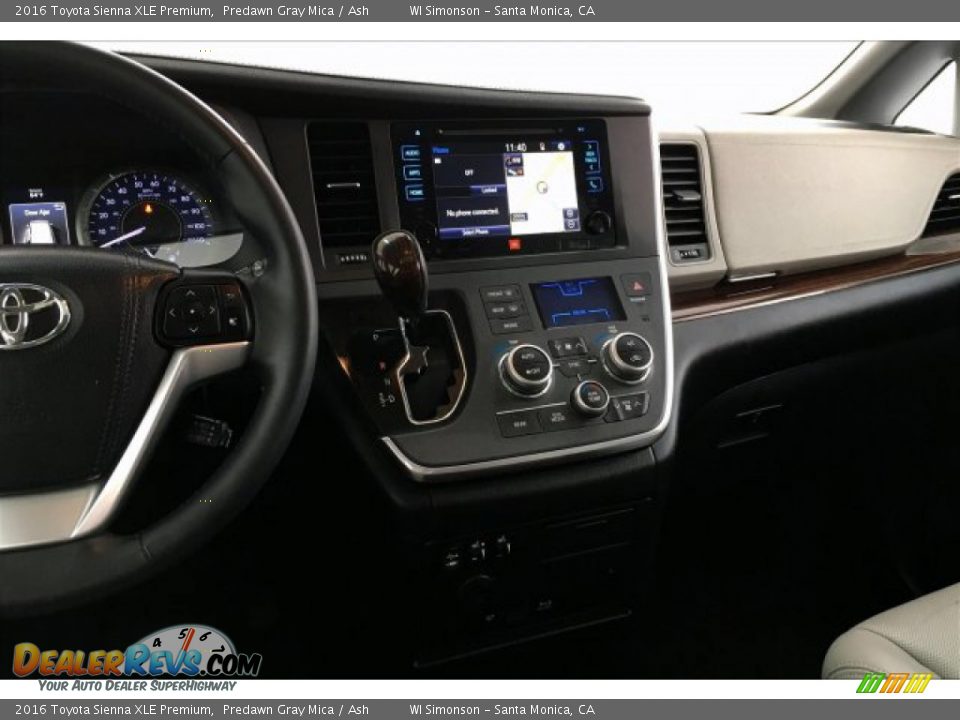 2016 Toyota Sienna XLE Premium Predawn Gray Mica / Ash Photo #5