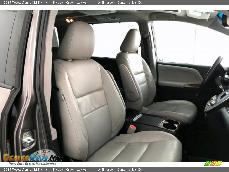 2016 Toyota Sienna XLE Premium Predawn Gray Mica / Ash Photo #6