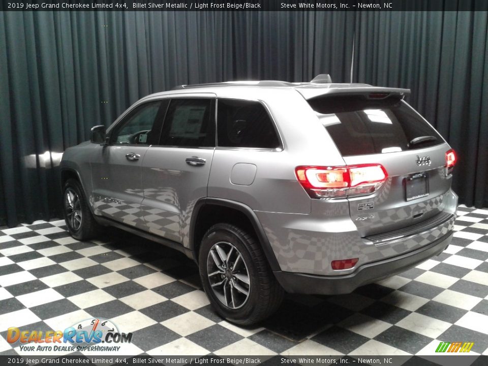 2019 Jeep Grand Cherokee Limited 4x4 Billet Silver Metallic / Light Frost Beige/Black Photo #8