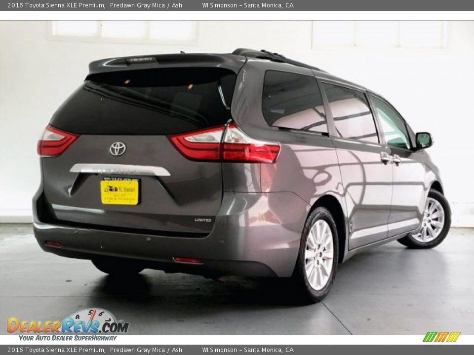 2016 Toyota Sienna XLE Premium Predawn Gray Mica / Ash Photo #16