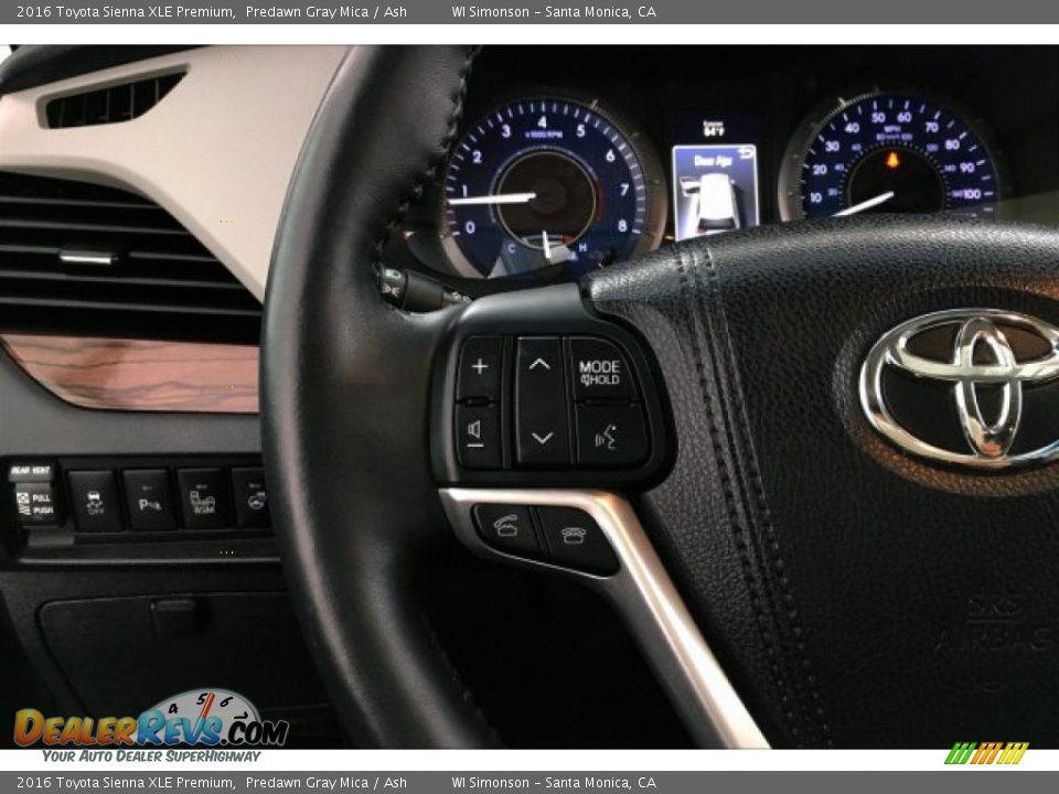 2016 Toyota Sienna XLE Premium Predawn Gray Mica / Ash Photo #18