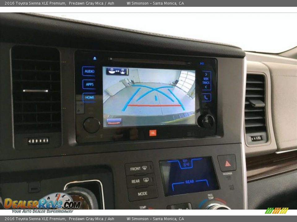 2016 Toyota Sienna XLE Premium Predawn Gray Mica / Ash Photo #21