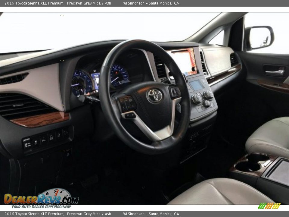 2016 Toyota Sienna XLE Premium Predawn Gray Mica / Ash Photo #22