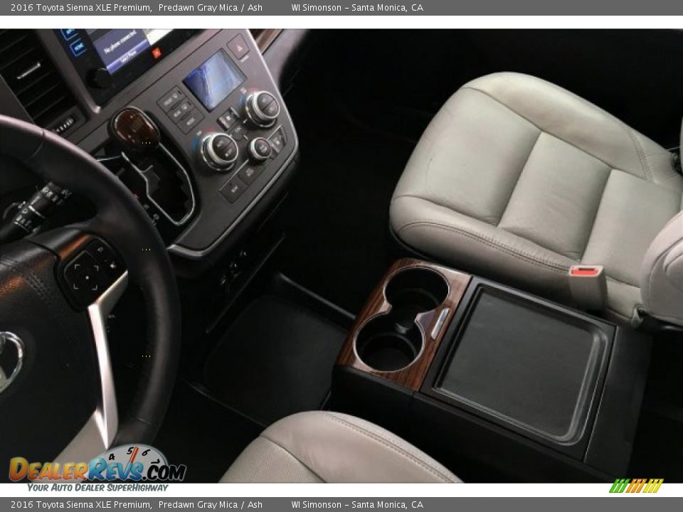 2016 Toyota Sienna XLE Premium Predawn Gray Mica / Ash Photo #23