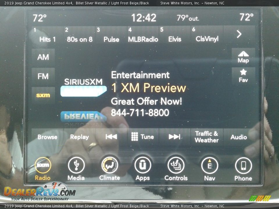 2019 Jeep Grand Cherokee Limited 4x4 Billet Silver Metallic / Light Frost Beige/Black Photo #21