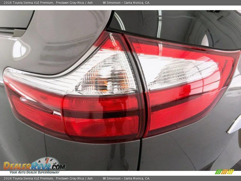 2016 Toyota Sienna XLE Premium Predawn Gray Mica / Ash Photo #26