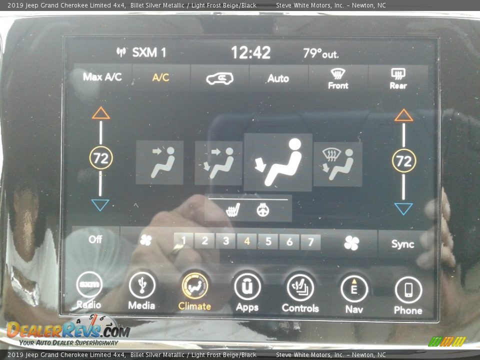 2019 Jeep Grand Cherokee Limited 4x4 Billet Silver Metallic / Light Frost Beige/Black Photo #23
