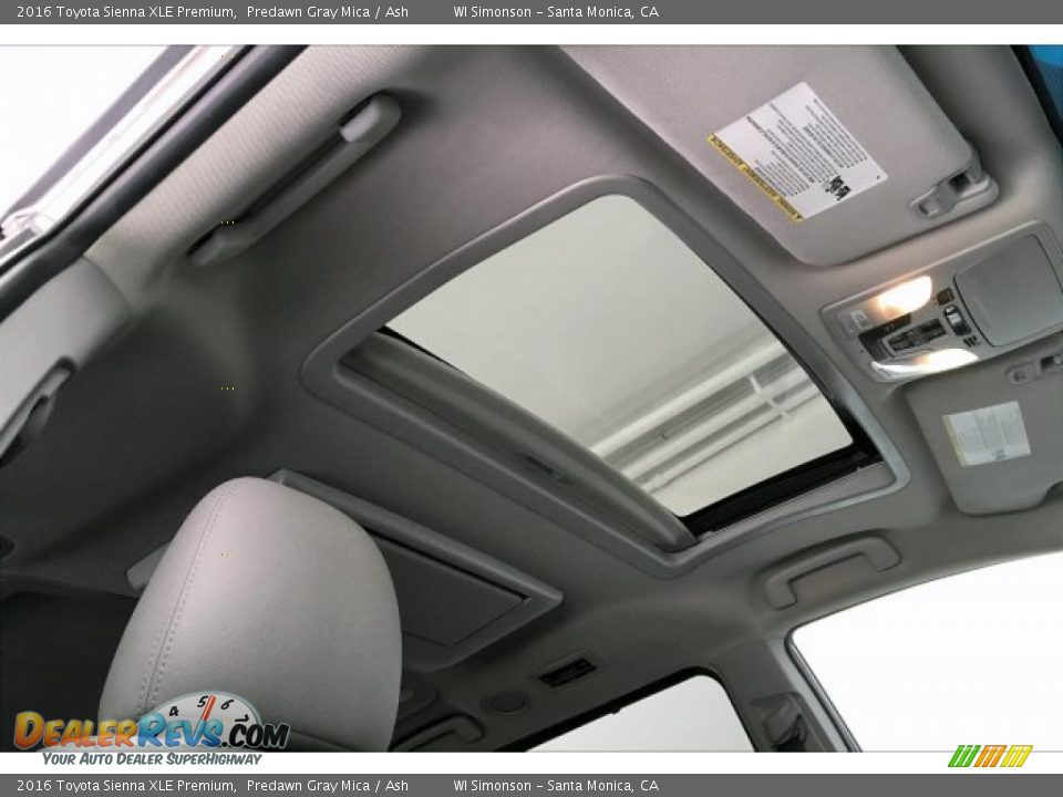 2016 Toyota Sienna XLE Premium Predawn Gray Mica / Ash Photo #29