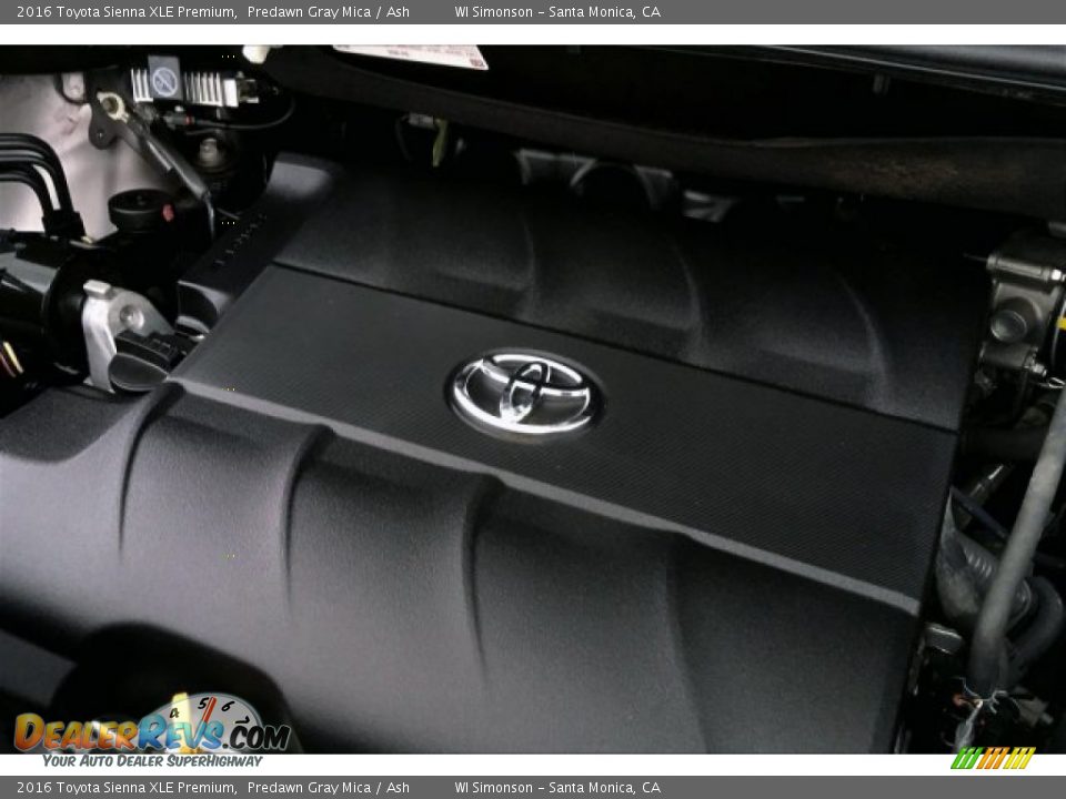2016 Toyota Sienna XLE Premium Predawn Gray Mica / Ash Photo #31