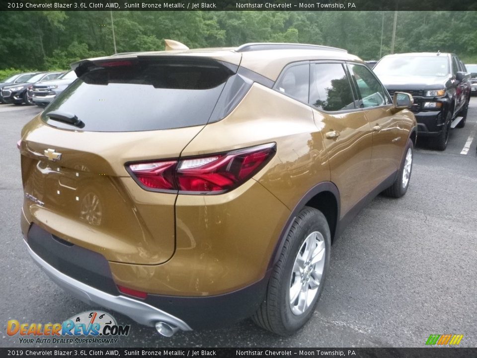 2019 Chevrolet Blazer 3.6L Cloth AWD Sunlit Bronze Metallic / Jet Black Photo #5