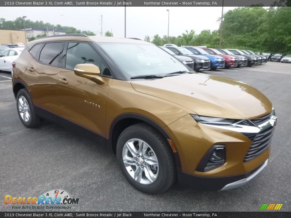 2019 Chevrolet Blazer 3.6L Cloth AWD Sunlit Bronze Metallic / Jet Black Photo #7