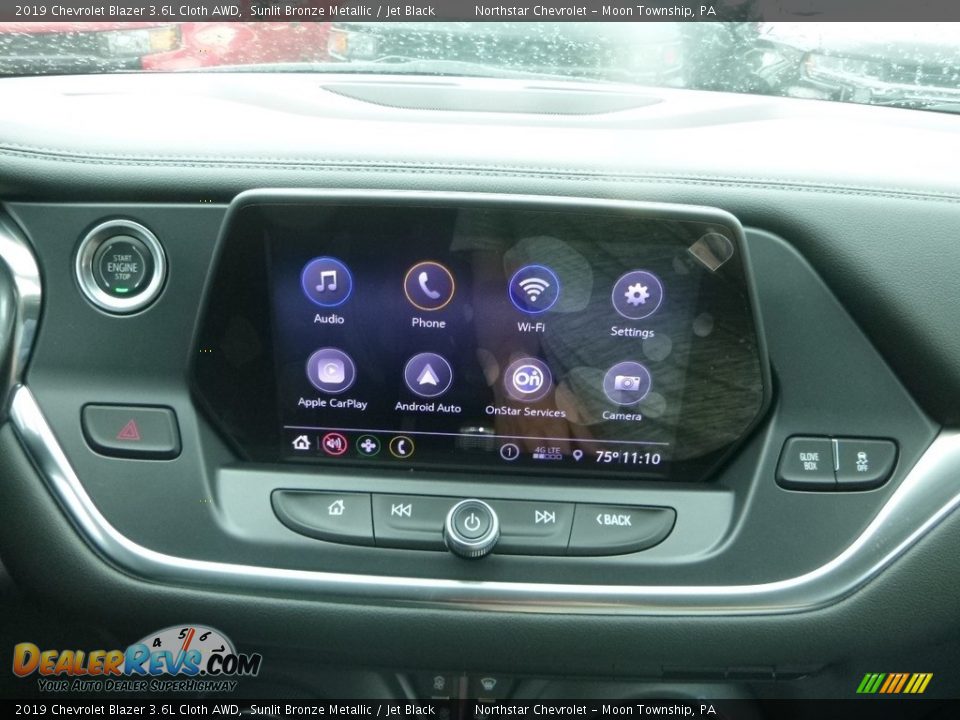 2019 Chevrolet Blazer 3.6L Cloth AWD Sunlit Bronze Metallic / Jet Black Photo #11