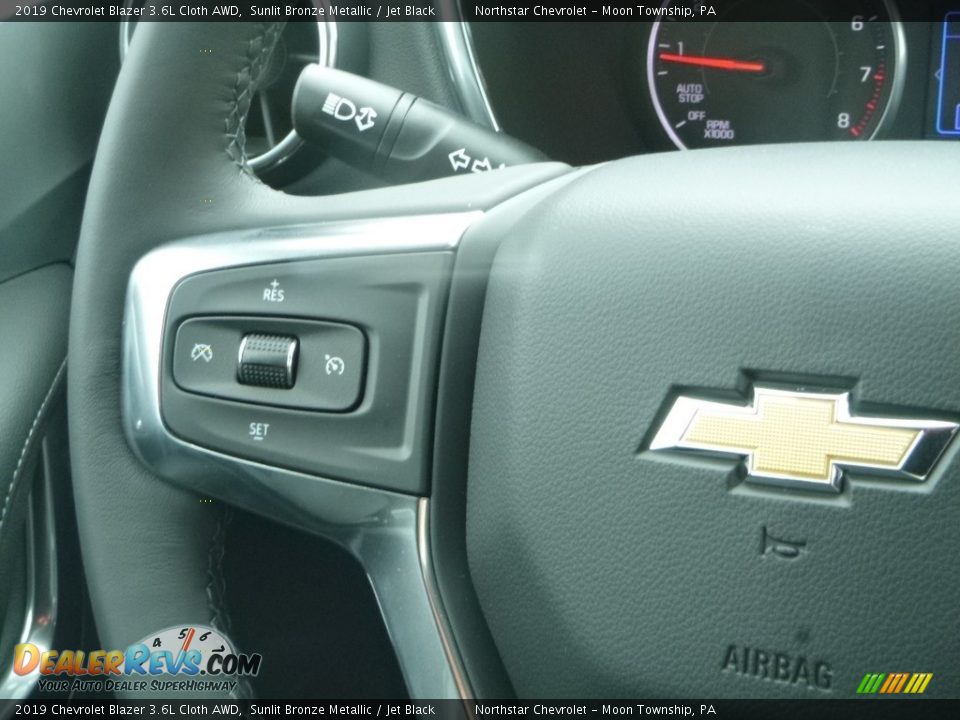 2019 Chevrolet Blazer 3.6L Cloth AWD Sunlit Bronze Metallic / Jet Black Photo #13