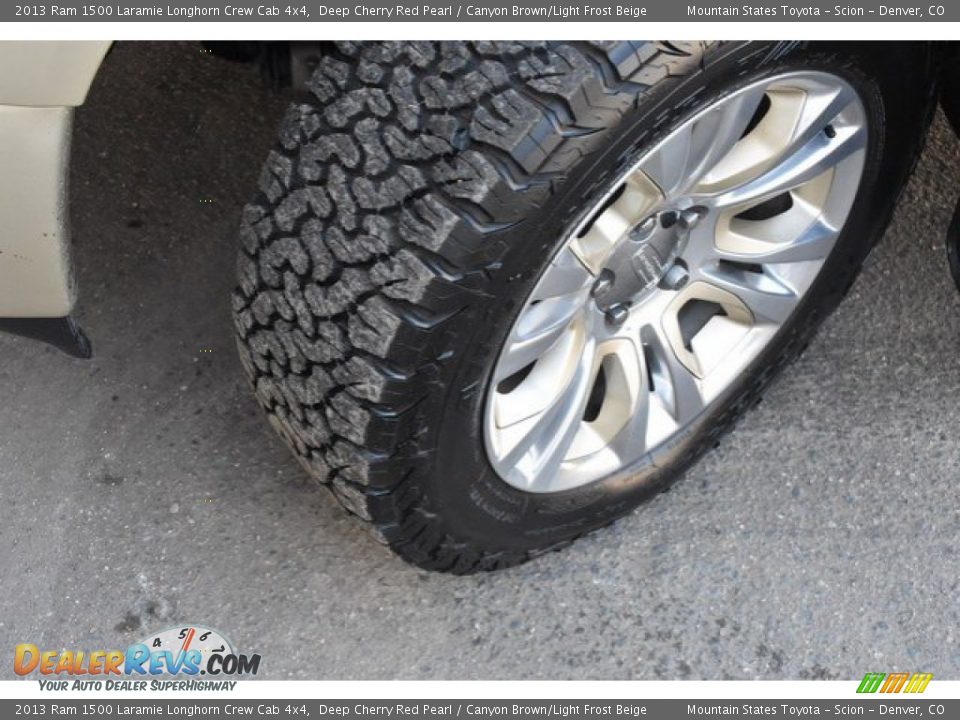 2013 Ram 1500 Laramie Longhorn Crew Cab 4x4 Deep Cherry Red Pearl / Canyon Brown/Light Frost Beige Photo #29