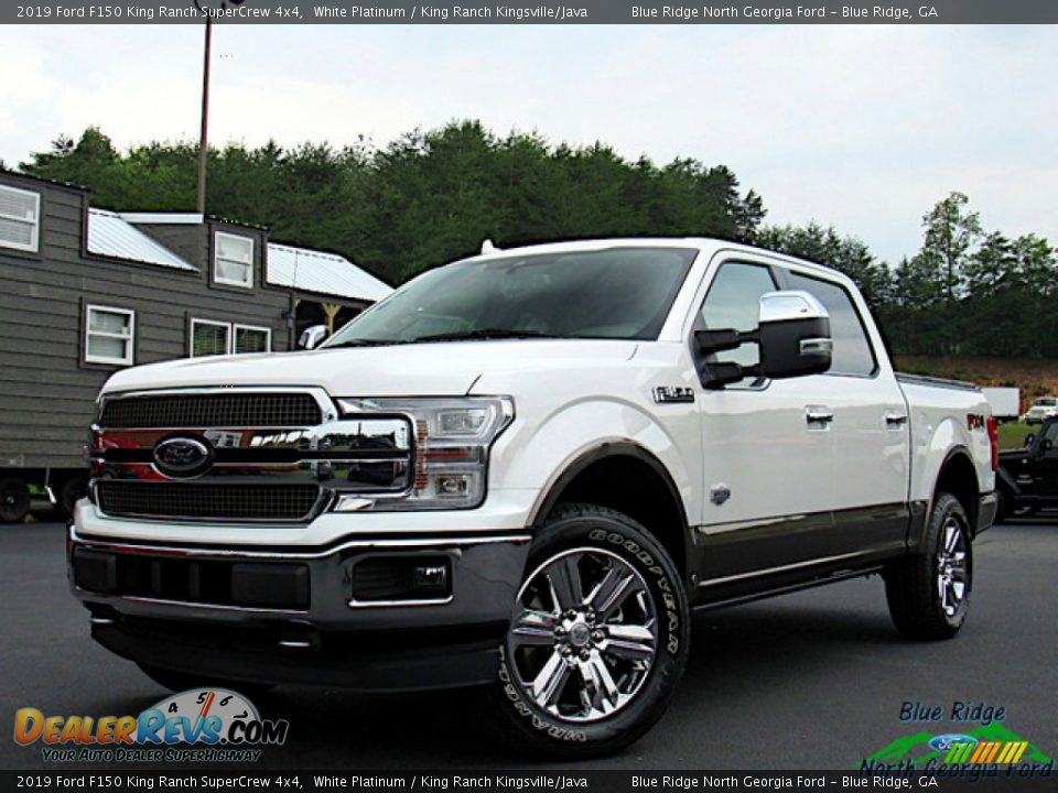 2019 Ford F150 King Ranch SuperCrew 4x4 White Platinum / King Ranch Kingsville/Java Photo #1