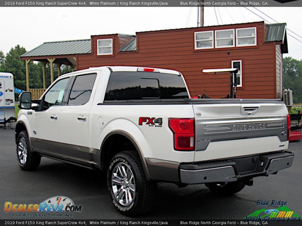 2019 Ford F150 King Ranch SuperCrew 4x4 White Platinum / King Ranch Kingsville/Java Photo #3
