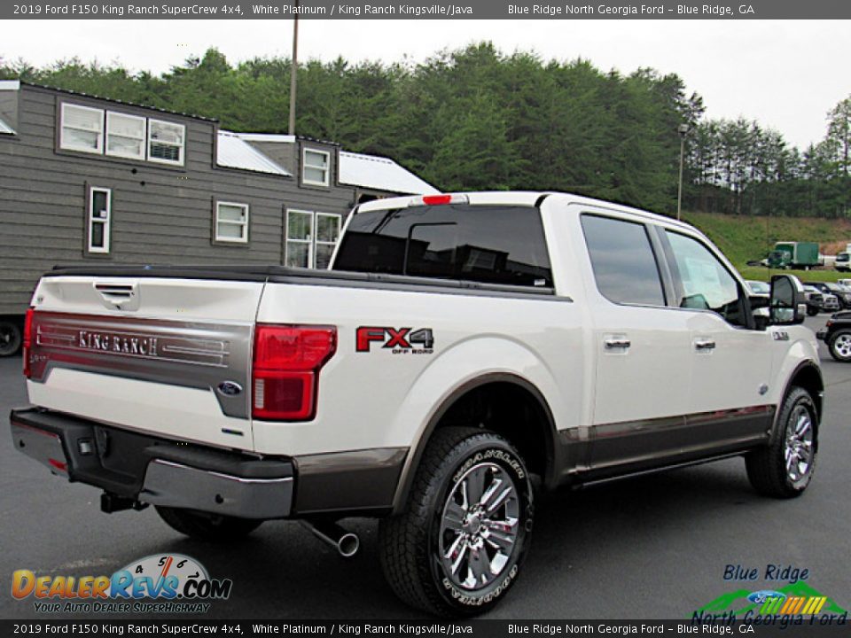 2019 Ford F150 King Ranch SuperCrew 4x4 White Platinum / King Ranch Kingsville/Java Photo #5