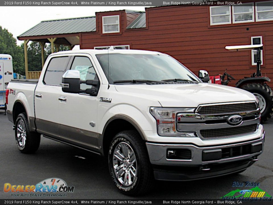 2019 Ford F150 King Ranch SuperCrew 4x4 White Platinum / King Ranch Kingsville/Java Photo #7
